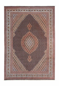Tapis persan - Tabriz - 295 x 206 cm - marron foncé