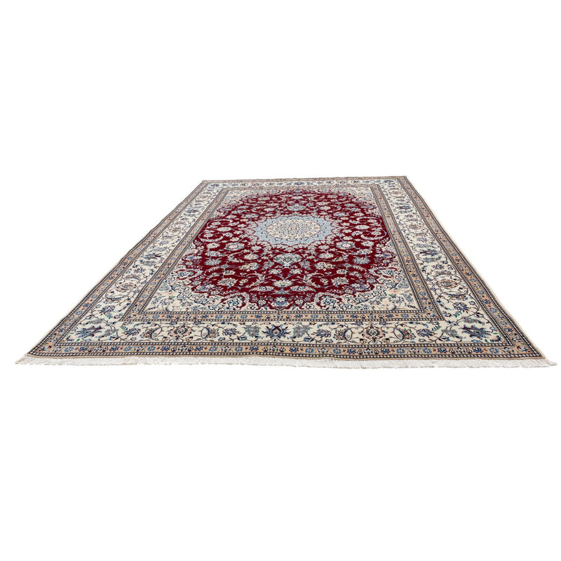 Tapis persan - Nain - Royal - 337 x 240 cm - rouge foncé