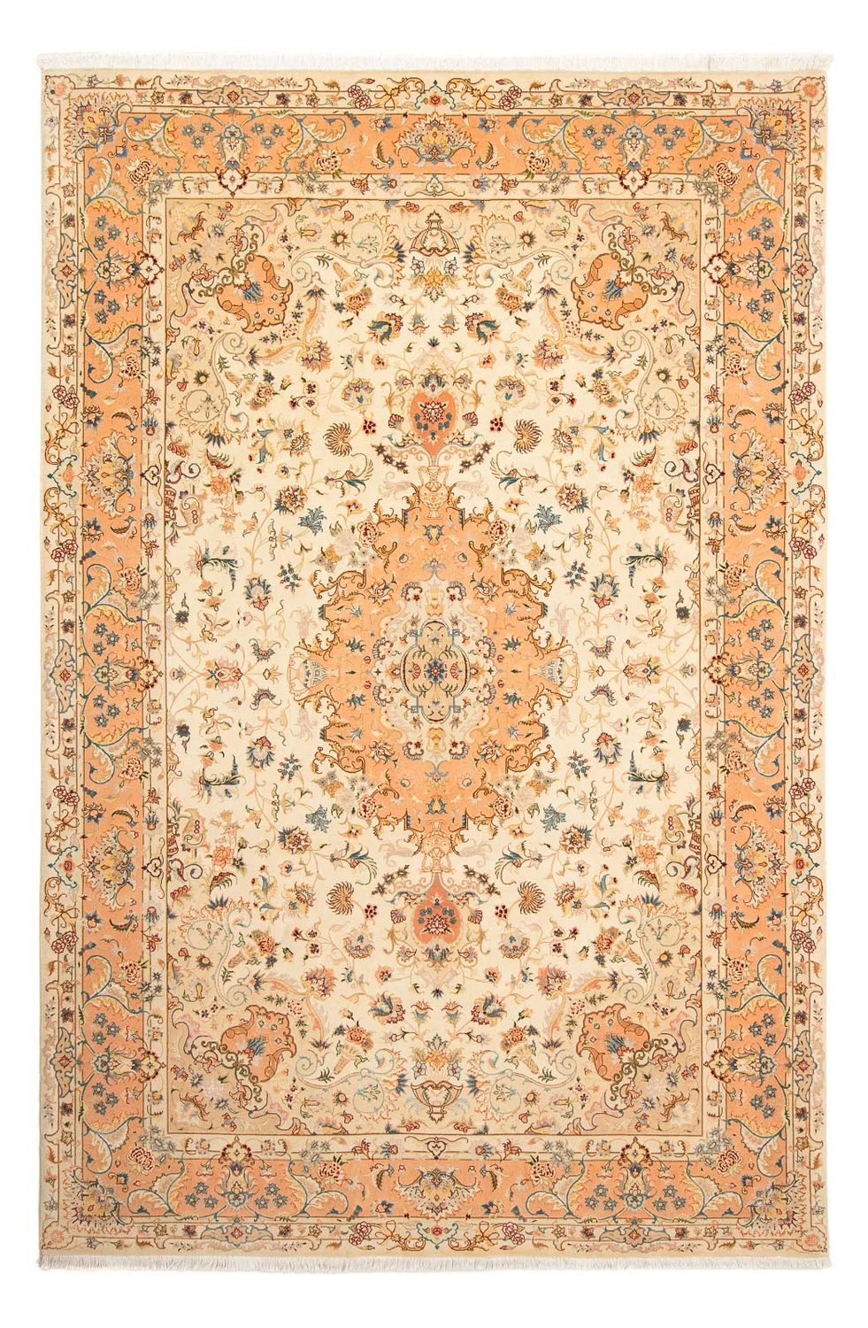 Tapis persan - Tabriz - Royal - 300 x 202 cm - beige