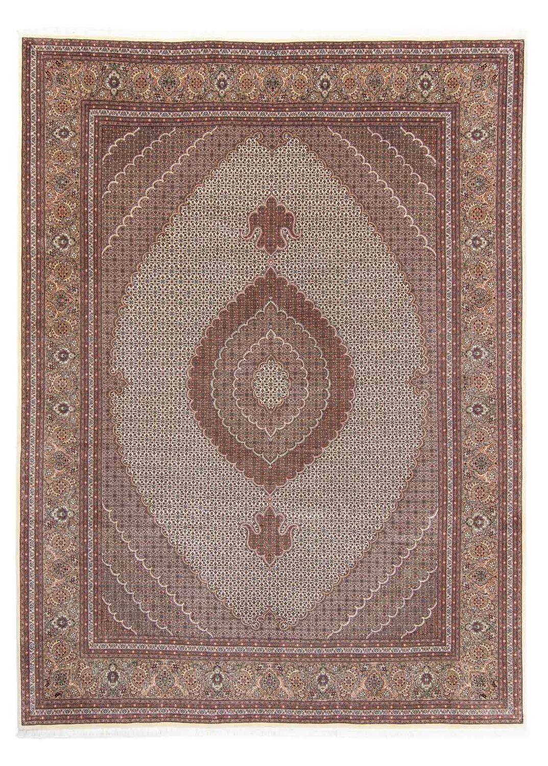 Tapis persan - Tabriz - 348 x 255 cm - marron