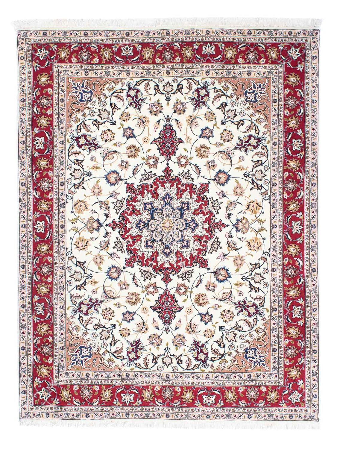 Tapis persan - Tabriz - Royal - 197 x 151 cm - beige