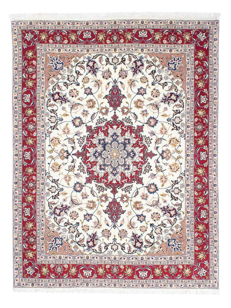 Tapis persan - Tabriz - Royal - 197 x 151 cm - beige