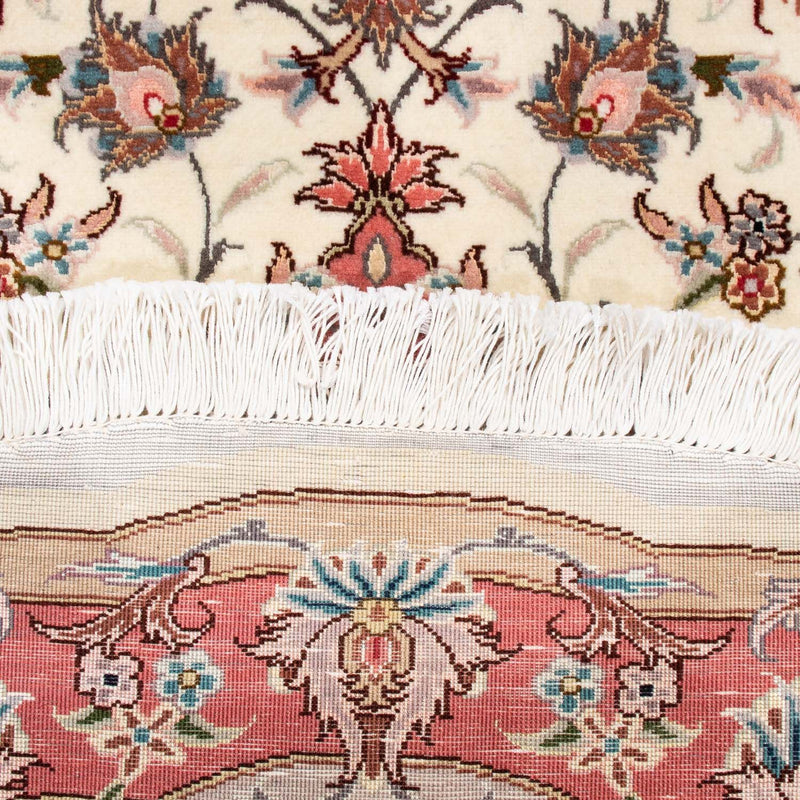 Tapis persan - Tabriz - Royal ronde  - 98 x 98 cm - beige