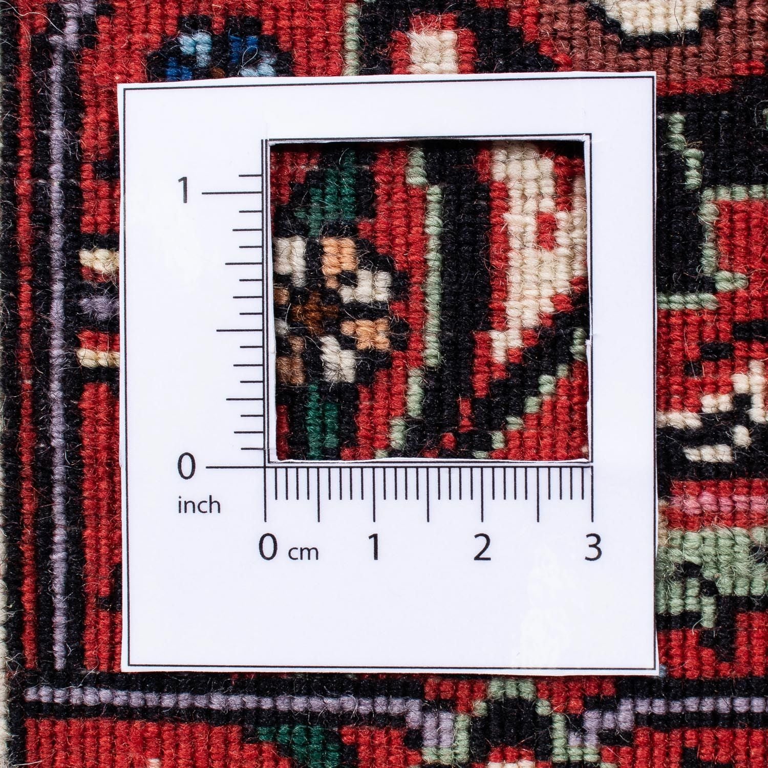 Tapis persan - Bidjar - 244 x 168 cm - bleu foncé