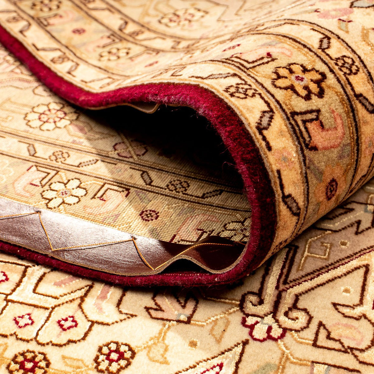 Tapis persan - Tabriz - Royal - 346 x 245 cm - marron clair