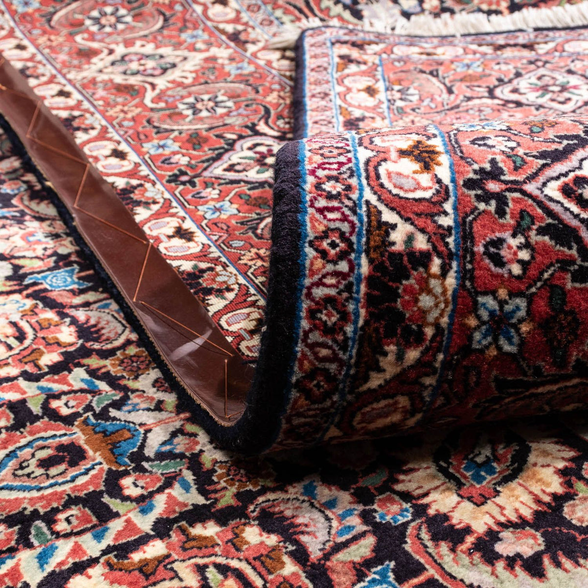 Tapis persan - Bidjar - 348 x 258 cm - bleu foncé