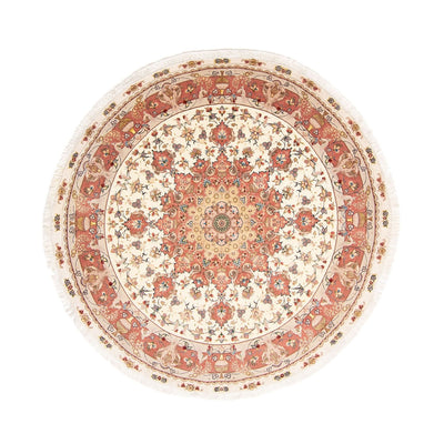 Tapis persan - Tabriz - Royal ronde  - 207 x 207 cm - beige