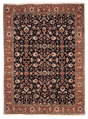 Tapis persan - Bidjar - 225 x 166 cm - bleu foncé