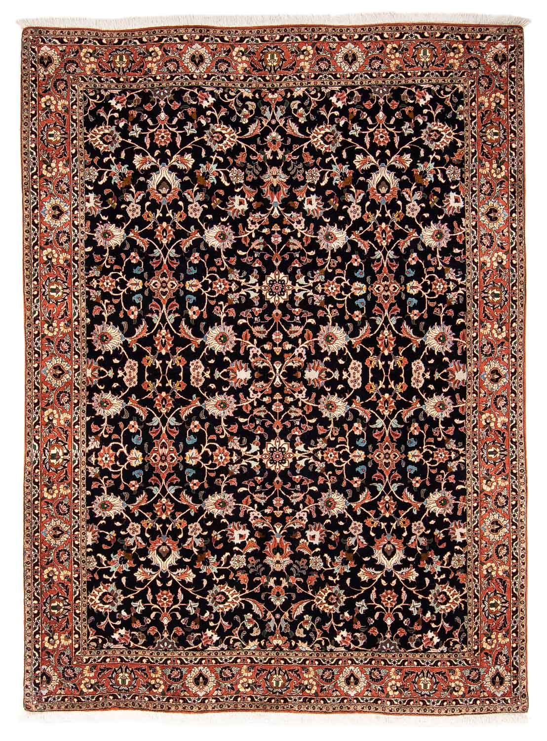 Tapis persan - Bidjar - 225 x 166 cm - bleu foncé