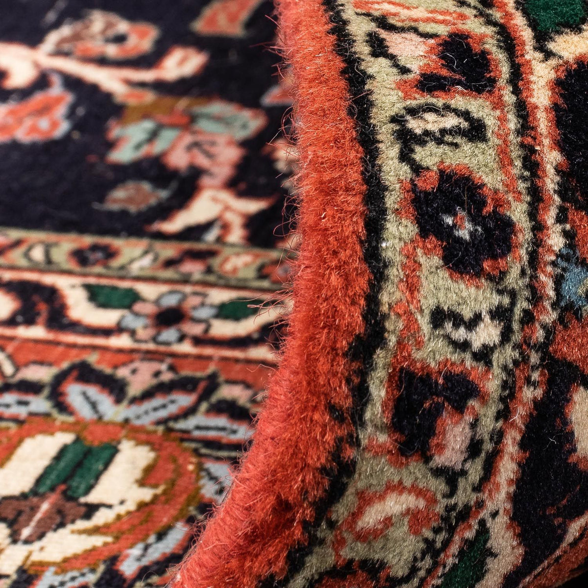 Tapis persan - Bidjar - 225 x 166 cm - bleu foncé