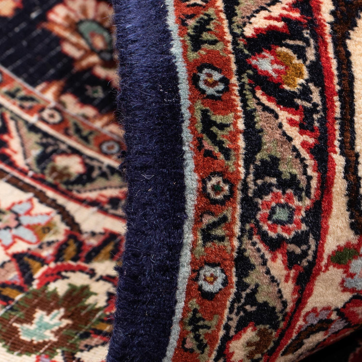 Tapis persan - Bidjar - 266 x 150 cm - bleu foncé