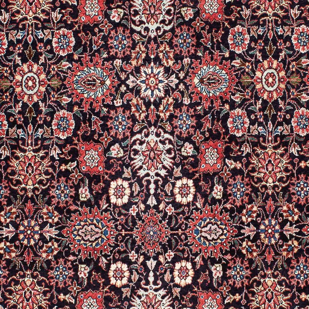 Tapis persan - Bidjar - 219 x 130 cm - bleu foncé