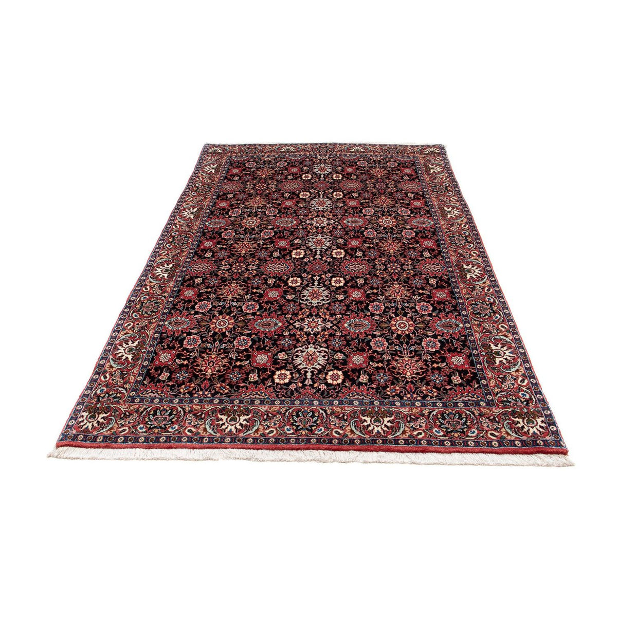 Tapis persan - Bidjar - 219 x 130 cm - bleu foncé