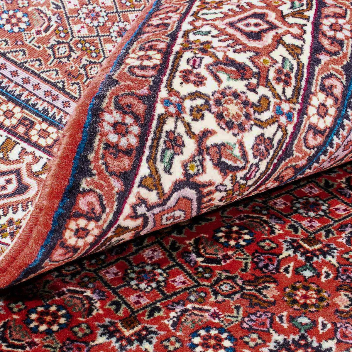 Tapis persan - Bidjar - 175 x 110 cm - rouge clair