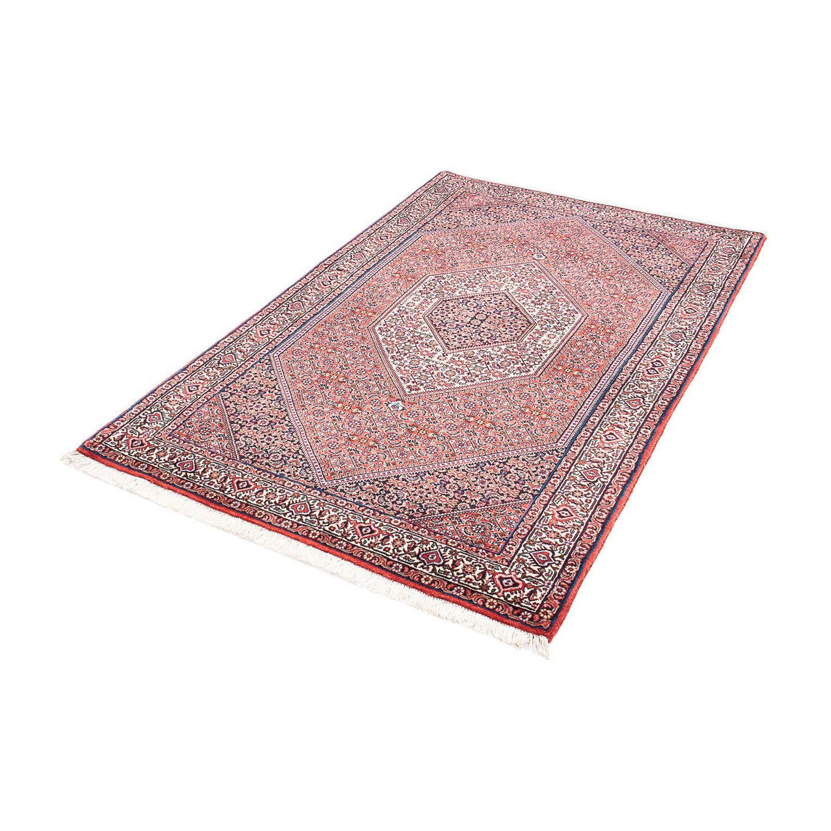 Tapis persan - Bidjar - 175 x 110 cm - rouge clair