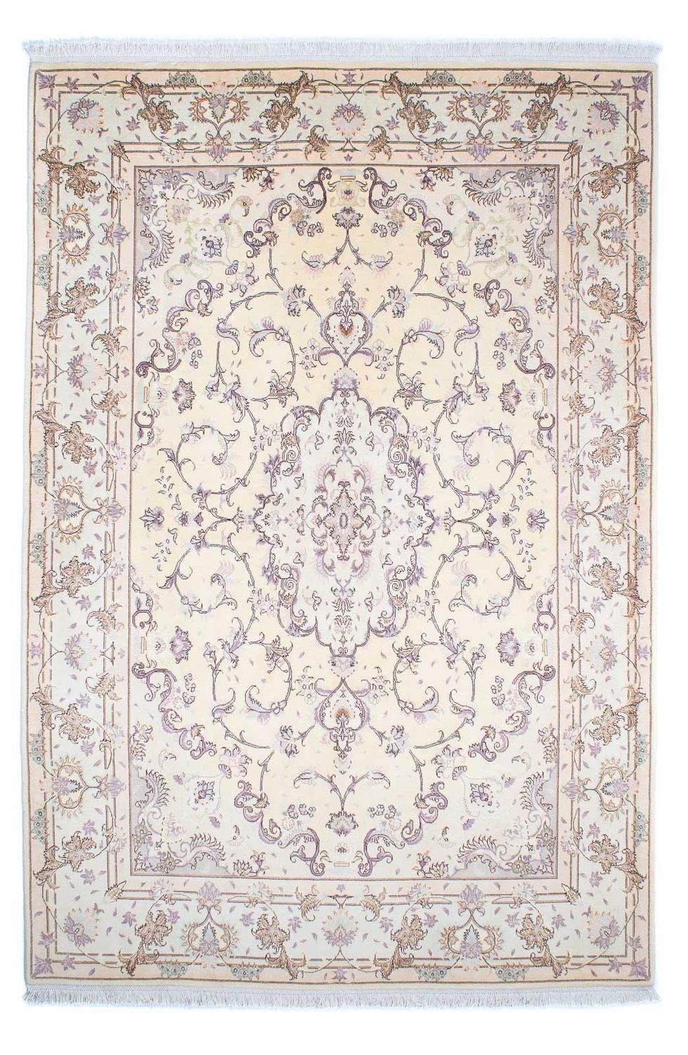 Tapis persan - Tabriz - Royal - 239 x 163 cm - beige