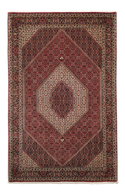 Tapis persan - Bidjar - 305 x 203 cm - rouge foncé