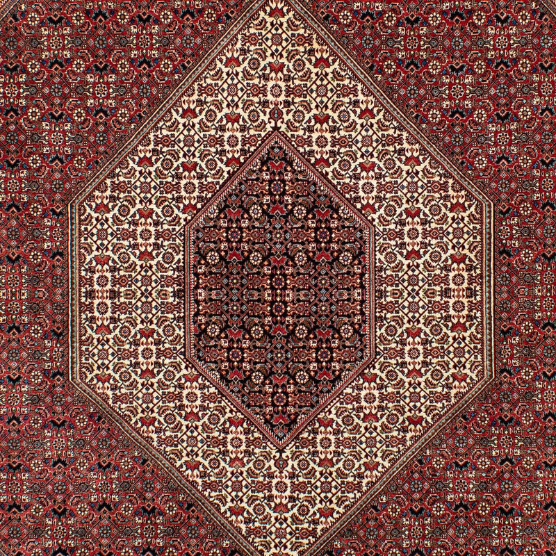 Tapis persan - Bidjar - 305 x 203 cm - rouge foncé