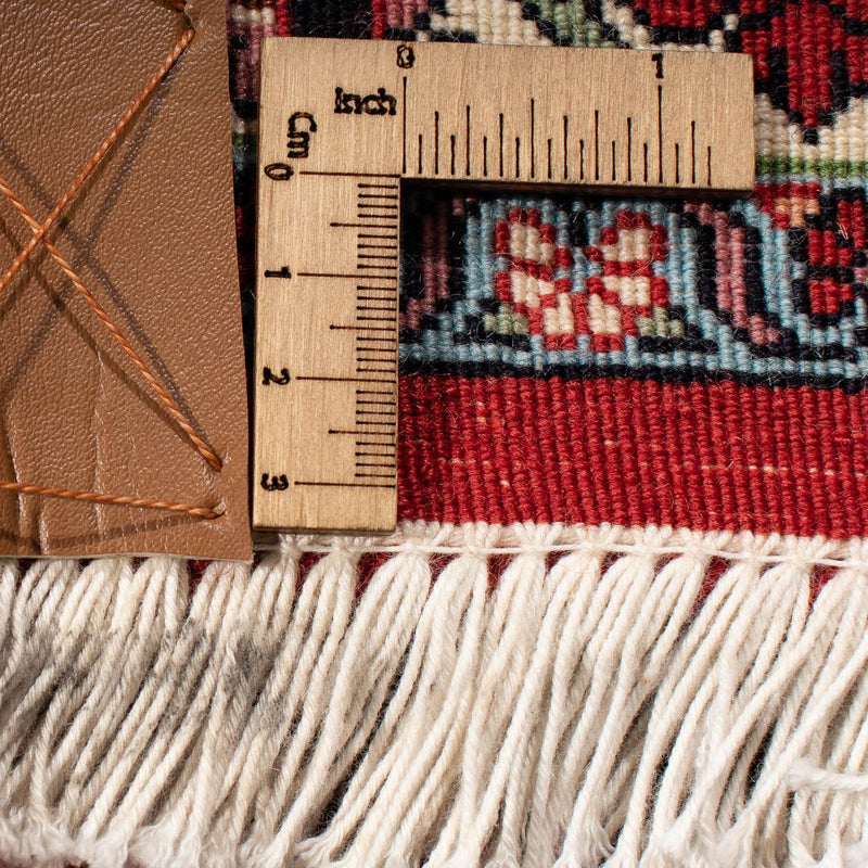 Tapis persan - Bidjar - 305 x 203 cm - rouge foncé
