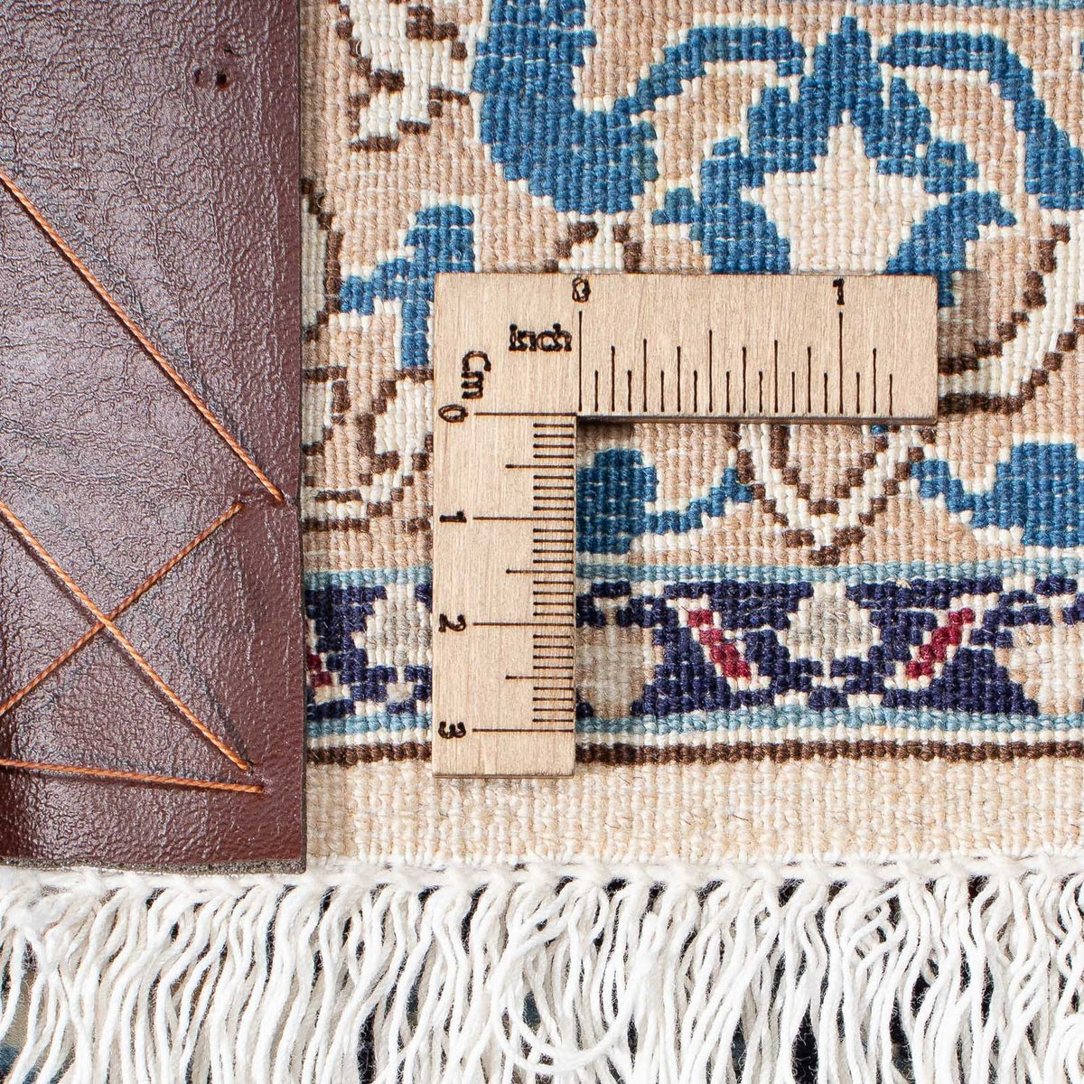 Tapis persan - Nain - Premium - 300 x 207 cm - bleu foncé