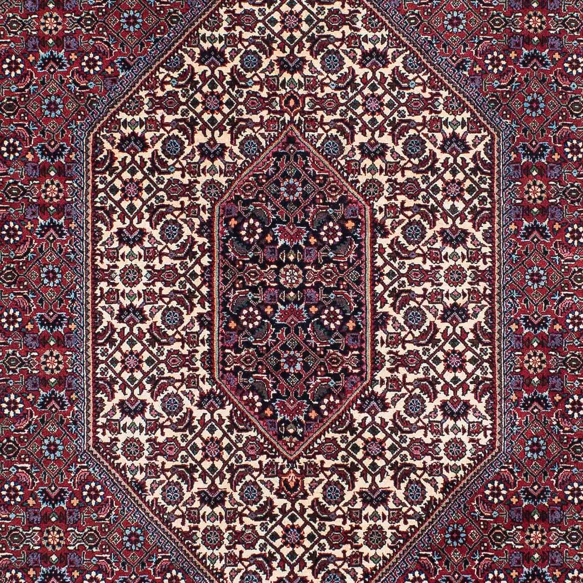 Tapis persan - Bidjar - 203 x 130 cm - rouge clair