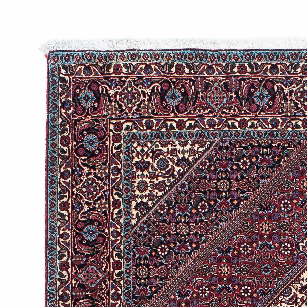 Tapis persan - Bidjar - 203 x 130 cm - rouge clair