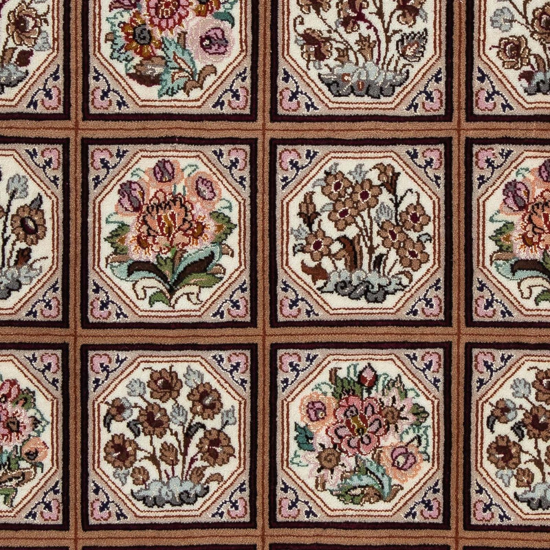 Tapis persan - Isfahan - Premium - 103 x 70 cm - marron clair