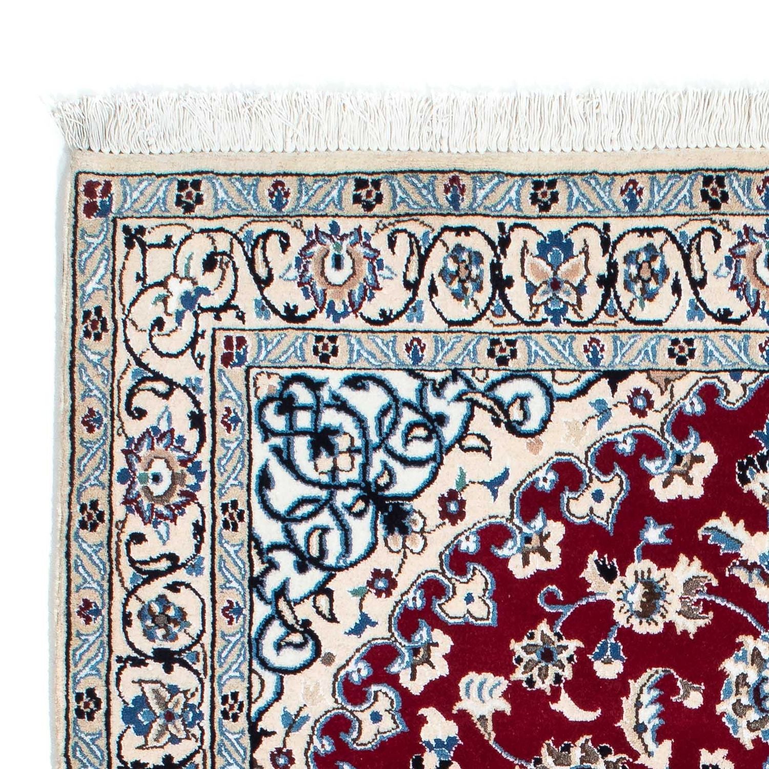 Tapis persan - Nain - Royal - 175 x 112 cm - rouge foncé