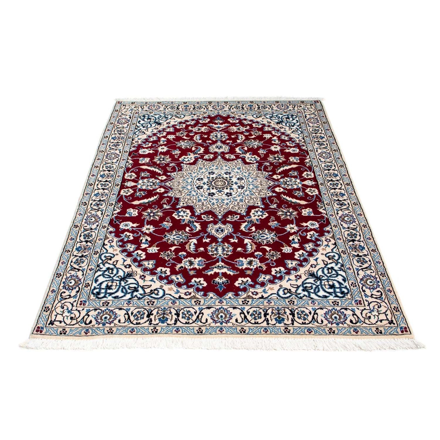 Tapis persan - Nain - Royal - 175 x 112 cm - rouge foncé