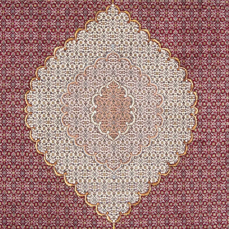 Tapis persan - Tabriz - 297 x 203 cm - rouge foncé
