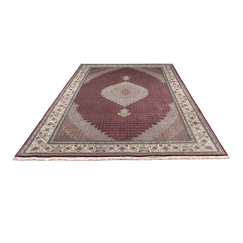Tapis persan - Tabriz - 297 x 203 cm - rouge foncé