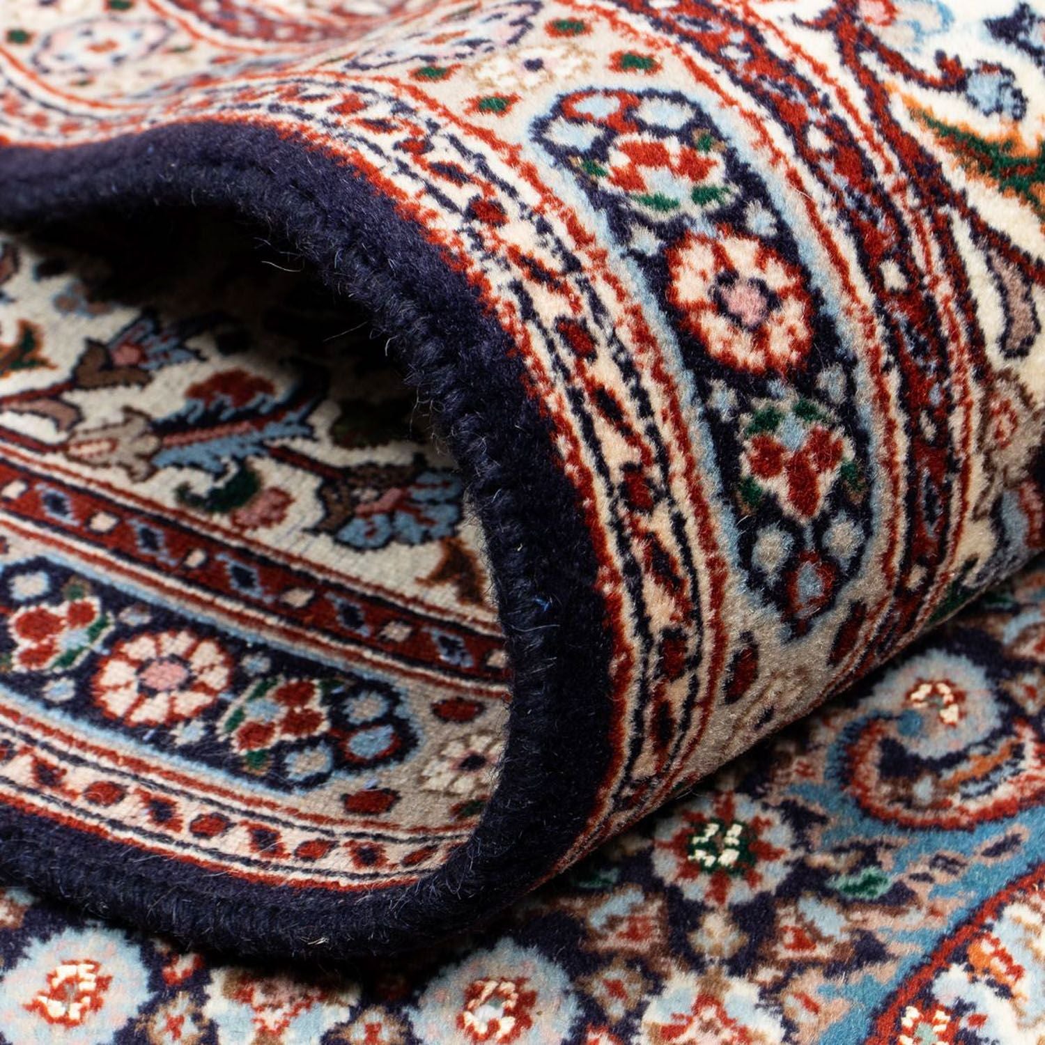 Tapis persan - Classique - 298 x 198 cm - bleu foncé
