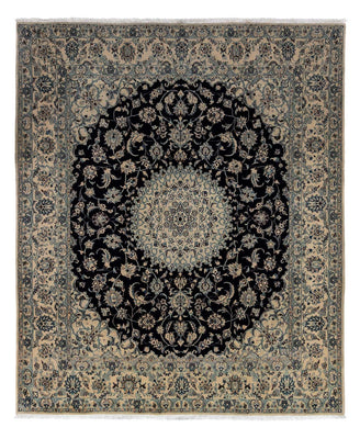 Tapis persan - Nain - Royal - 298 x 252 cm - noir