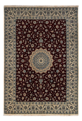 Tapis persan - Nain - Royal - 342 x 250 cm - rouge foncé