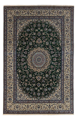 Tapis persan - Nain - Royal - 354 x 245 cm - vert foncé