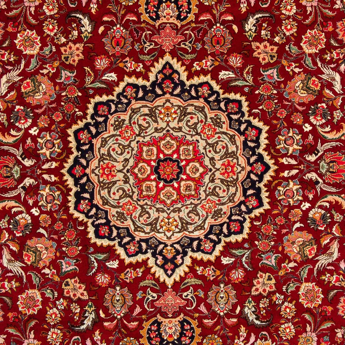Tapis persan - Tabriz - Royal - 303 x 209 cm - rouge foncé