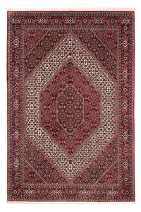 Tapis persan - Bidjar - 241 x 170 cm - rouge foncé