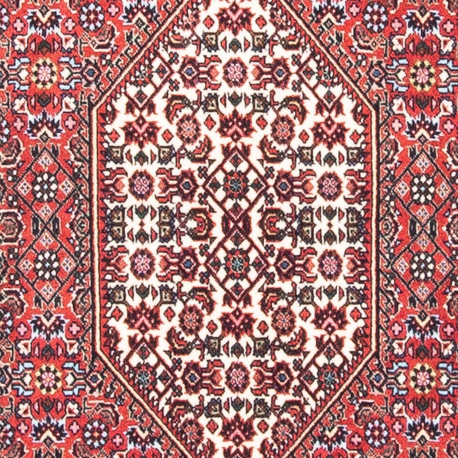 Tapis persan - Bidjar - 135 x 72 cm - rouge clair