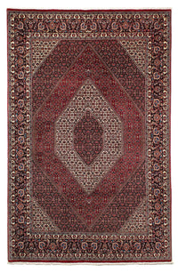 Tapis persan - Bidjar - 305 x 203 cm - rouge foncé
