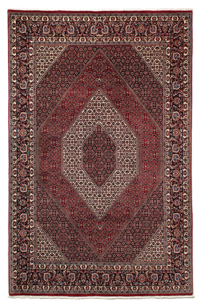 Tapis persan - Bidjar - 305 x 203 cm - rouge foncé