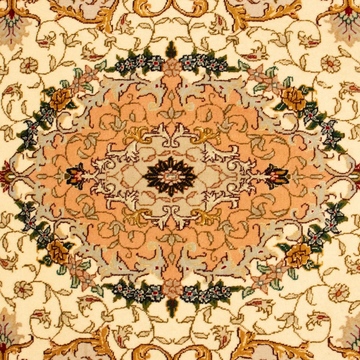 Tapis persan - Tabriz - Royal - 151 x 100 cm - beige
