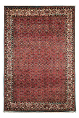 Tapis persan - Bidjar - 307 x 208 cm - rouge foncé
