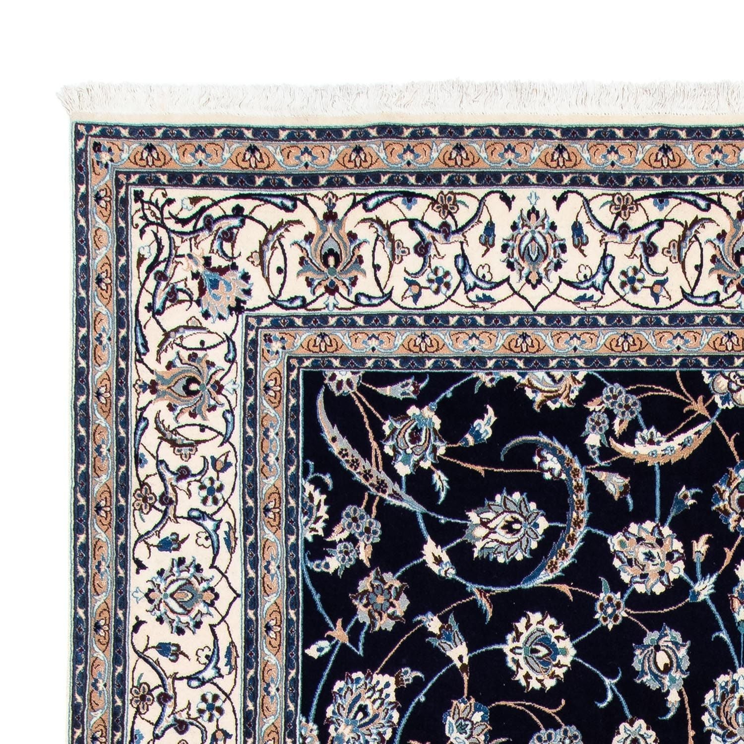 Tapis persan - Nain - Royal - 308 x 208 cm - noir