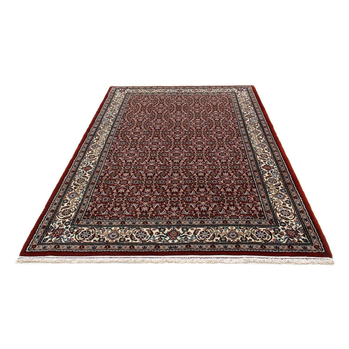 Tapis persan - Classique - 226 x 138 cm - rouge foncé