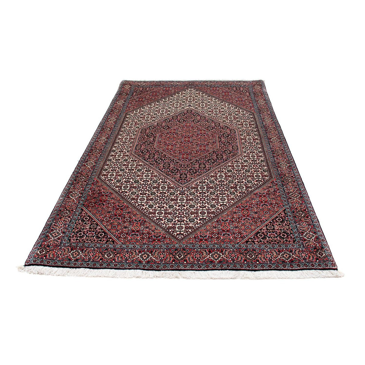 Tapis de couloir Tapis persan - Bidjar - 221 x 128 cm - beige