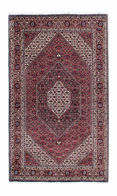 Tapis persan - Bidjar - 211 x 126 cm - rouge clair