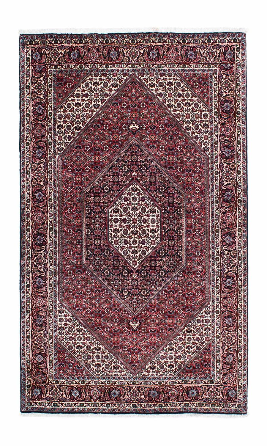 Tapis persan - Bidjar - 211 x 126 cm - rouge clair