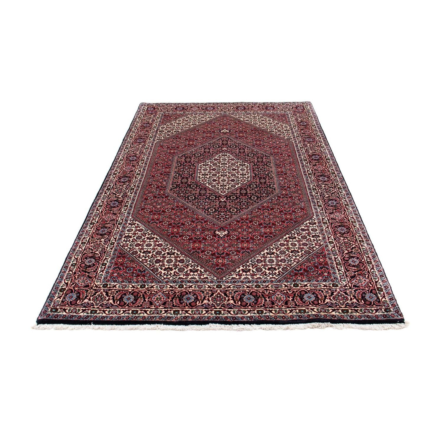 Tapis persan - Bidjar - 211 x 126 cm - rouge clair