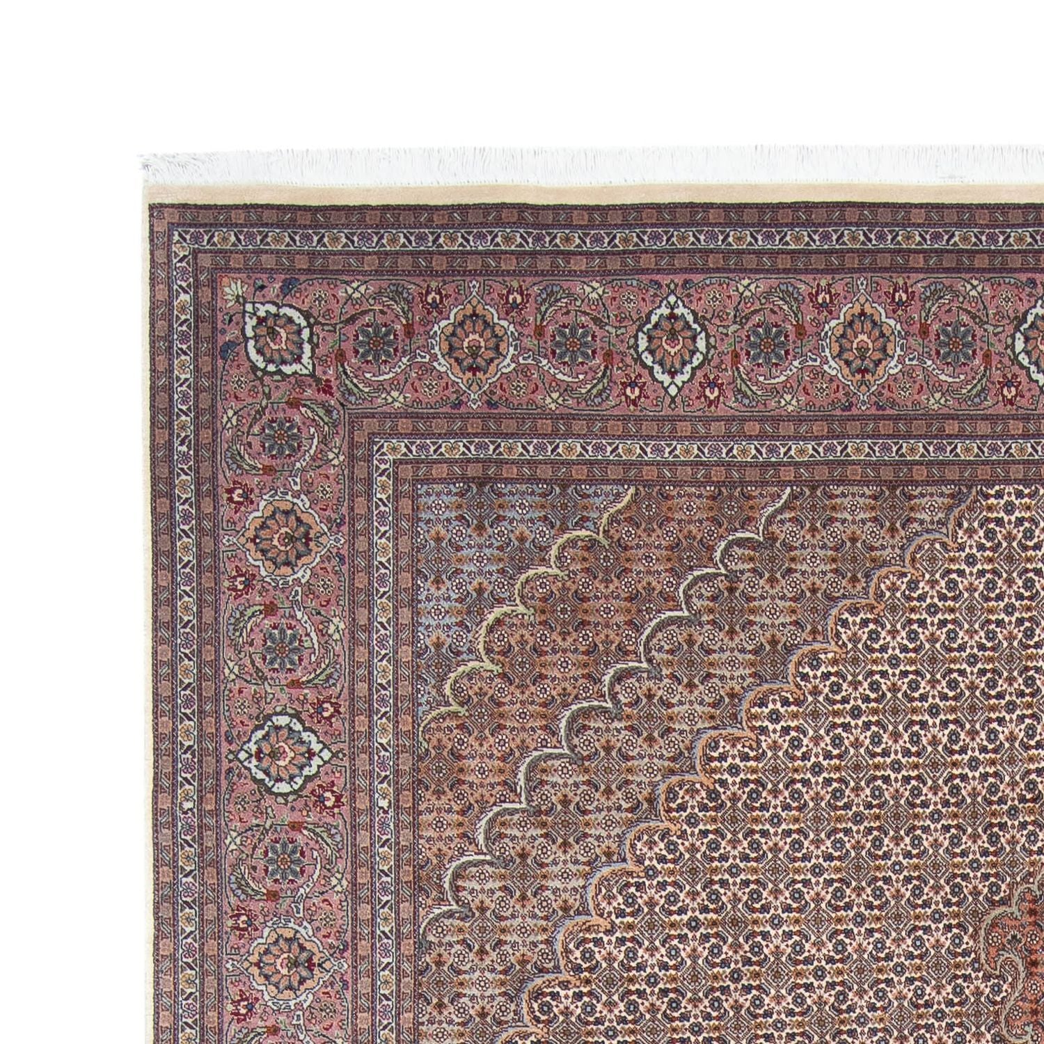 Tapis persan - Tabriz - 307 x 197 cm - marron clair