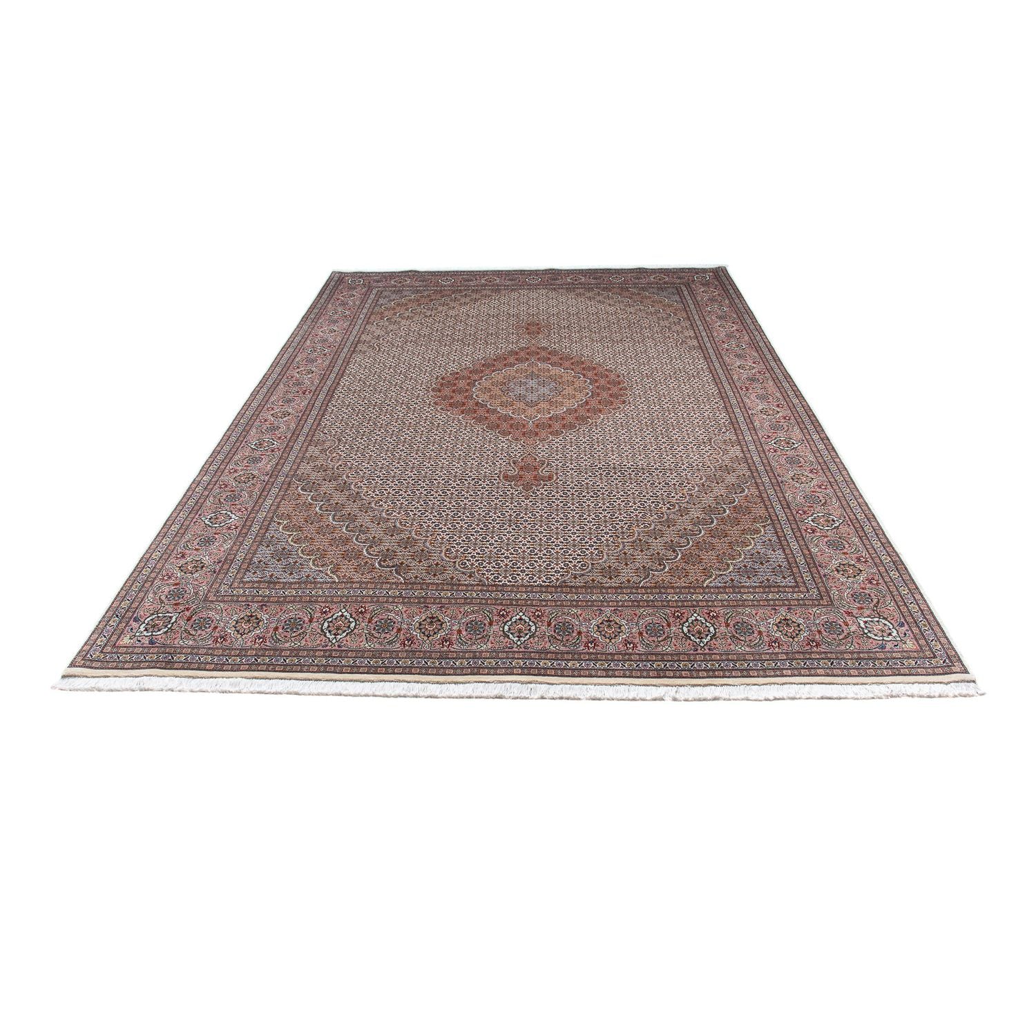 Tapis persan - Tabriz - 307 x 197 cm - marron clair